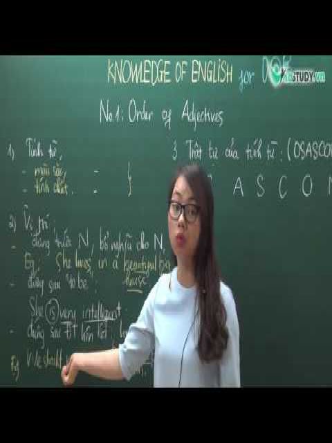 [Knowledge of English] - No 1 - Order of Adjectives - Trật tự chuỗi tính từ - Cô Như Quỳnh